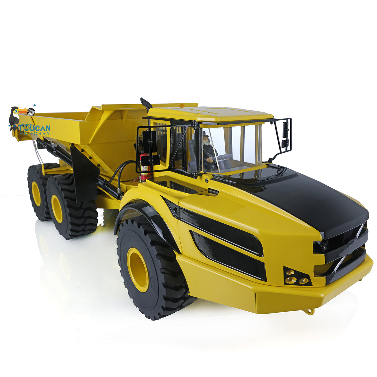 TOUCAN RC HOBBY XDRC US Stock 1:14 Scale 6*6 Metal Hydraulic Dump Truck Radio Controlled A40G Articulated Truck Dumper Tipper Ready To Run Model Sound Light