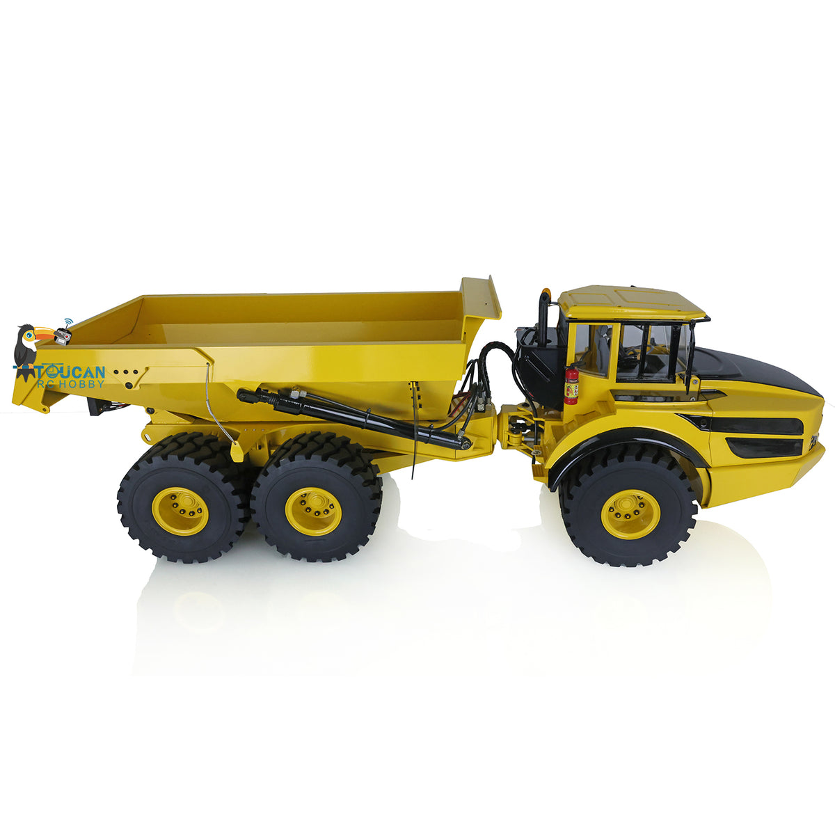 TOUCAN RC HOBBY XDRC US Stock 1:14 Scale 6*6 Metal Hydraulic Dump Truck Radio Controlled A40G Articulated Truck Dumper Tipper Ready To Run Model Sound Light