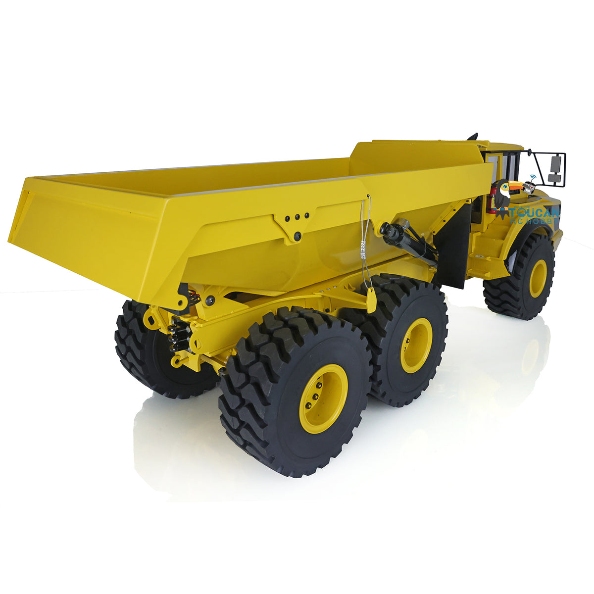TOUCAN RC HOBBY XDRC US Stock 1:14 Scale 6*6 Metal Hydraulic Dump Truck Radio Controlled A40G Articulated Truck Dumper Tipper Ready To Run Model Sound Light