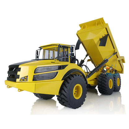 TOUCAN RC HOBBY XDRC US Stock 1:14 Scale 6*6 Metal Hydraulic Dump Truck Radio Controlled A40G Articulated Truck Dumper Tipper Ready To Run Model Sound Light
