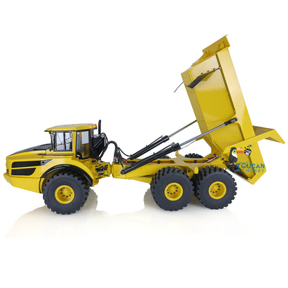 TOUCAN RC HOBBY XDRC US Stock 1:14 Scale 6*6 Metal Hydraulic Dump Truck Radio Controlled A40G Articulated Truck Dumper Tipper Ready To Run Model Sound Light