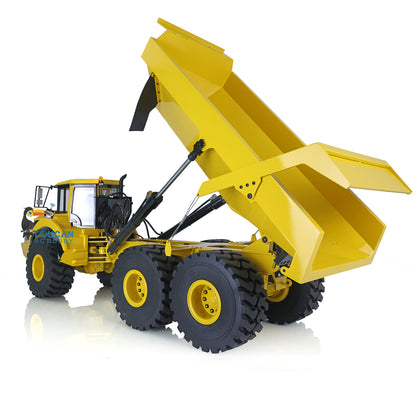 TOUCAN RC HOBBY XDRC US Stock 1:14 Scale 6*6 Metal Hydraulic Dump Truck Radio Controlled A40G Articulated Truck Dumper Tipper Ready To Run Model Sound Light