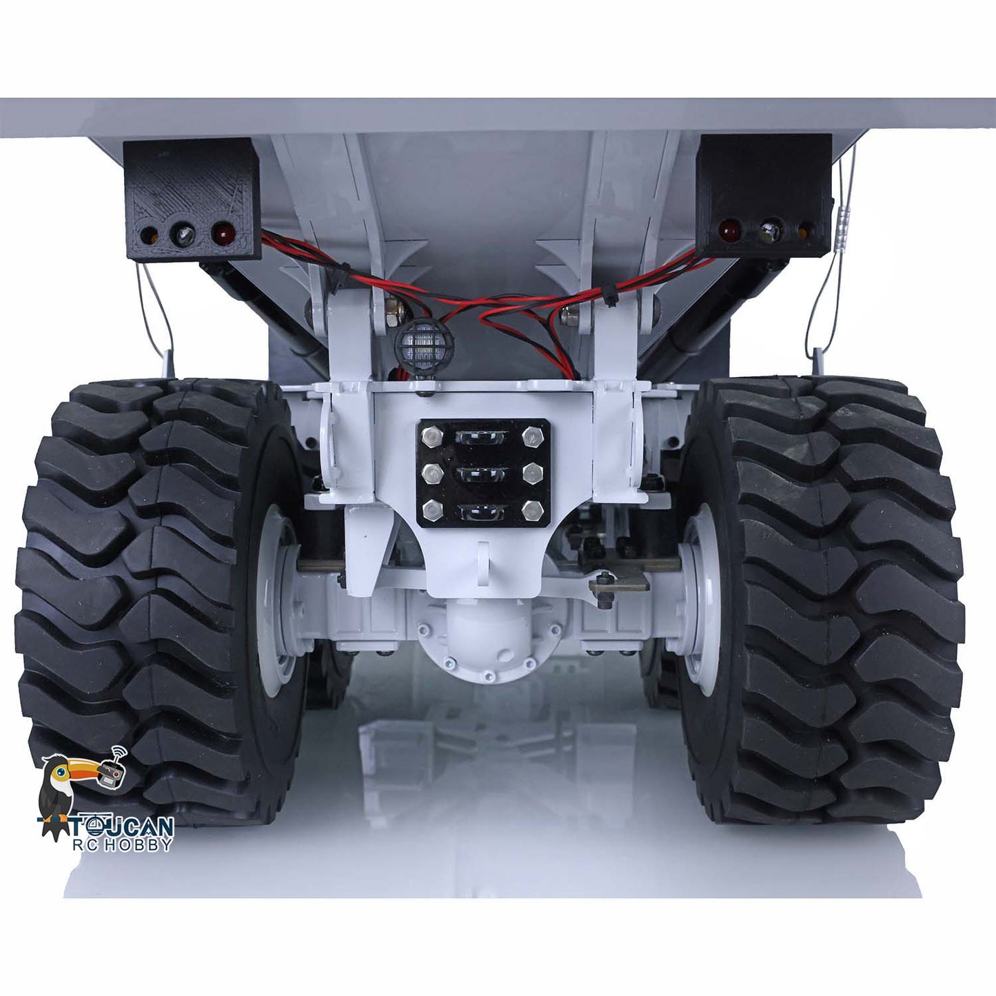 XDRC 6X6 A40G 1/14 RC Metal Hydraulic Articulated Truck Radio Controleld Dumper Model Motor ESC Lights Construction Vehicles