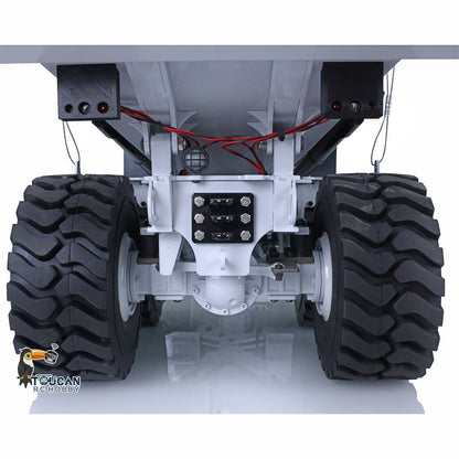 XDRC 6X6 A40G 1/14 RC Metal Hydraulic Articulated Truck Radio Controleld Dumper Model Motor ESC Lights Construction Vehicles