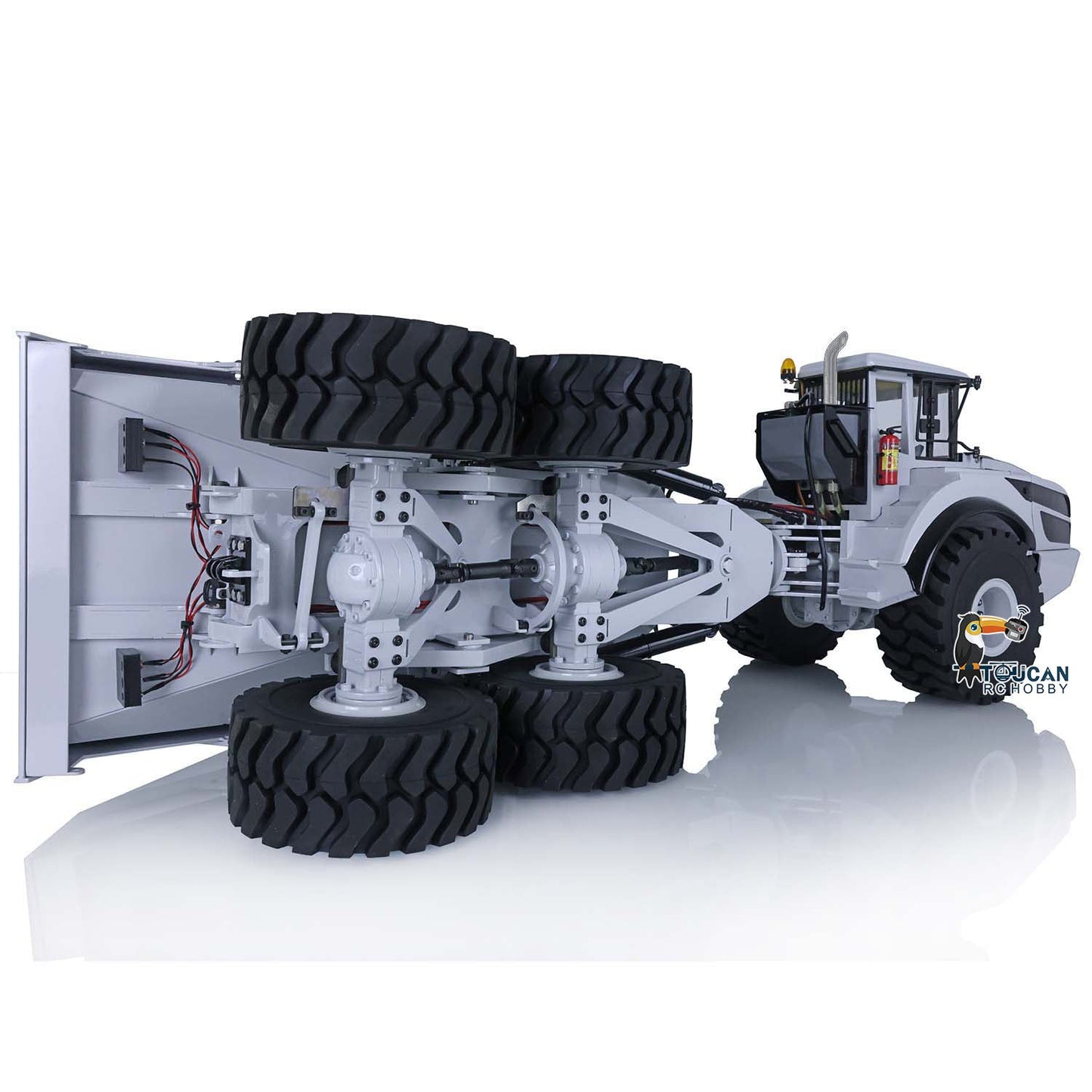 XDRC Metal 1/14 RC Hydraulic Articulated Truck A40G 6*6 Radio Controlled Dumper Tipper RTR Car Model Construction Vehicles