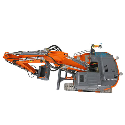 LESU AOUE ET26L 1/14 Metal RC Hydraulic Excavator B0012 RTR Short Tail Three-Arm Digger 6+2CH Directional Valve Quick Release Sound & Light Smoke GPS.
