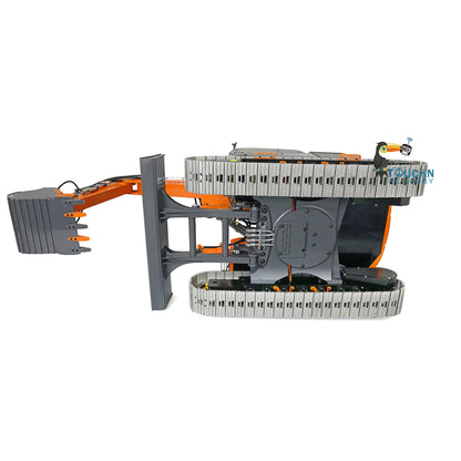 LESU AOUE ET26L 1/14 Metal RC Hydraulic Excavator B0012 RTR Short Tail Three-Arm Digger 6+2CH Directional Valve Quick Release Sound & Light Smoke GPS.
