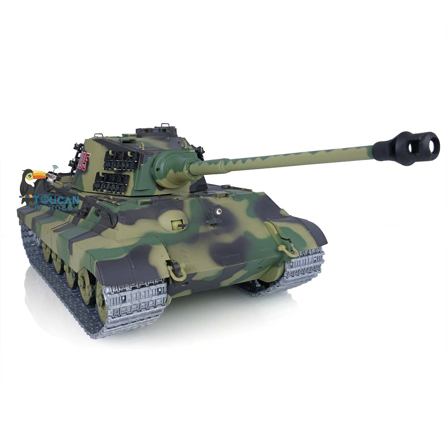 TOUCAN RC HOBBY Henglong 1/16 TK7.0 German King Tiger 3888A German Leopard2A6 3889 RTR RC Tank Barrel Recoil BB IR Smoke Metal Idlers Sprockets Wheels Tracks