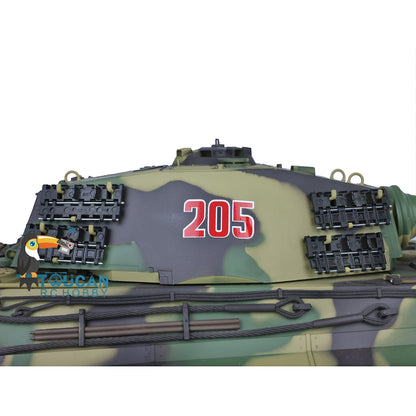 TOUCAN RC HOBBY Henglong 1/16 7.0 Upgraded King Tiger 3888A RTR RC Tank BB Infrared Combat Smoke Metal Barrel Tracks Drive Idler Wheels Gearbox