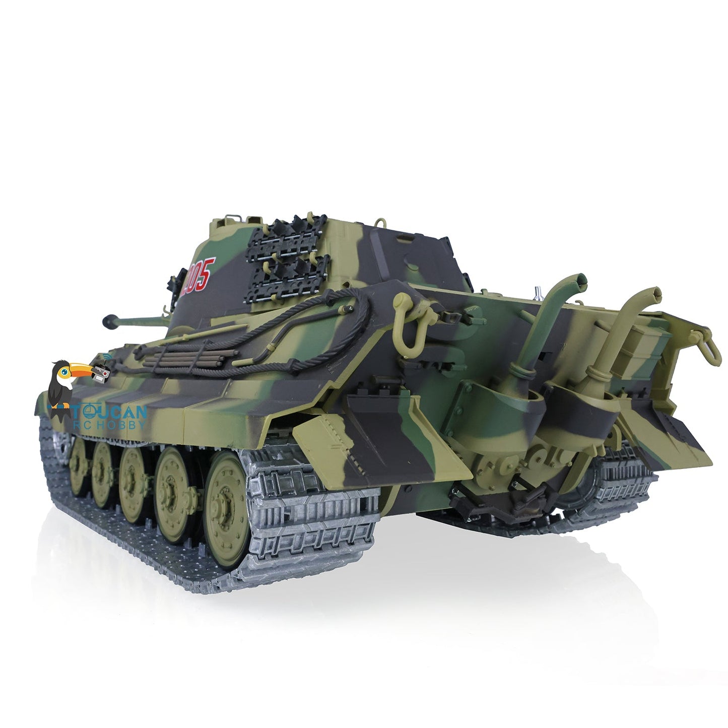 TOUCAN RC HOBBY Henglong 1/16 TK7.0 German King Tiger 3888A German Leopard2A6 3889 RTR RC Tank Barrel Recoil BB IR Smoke Metal Idlers Sprockets Wheels Tracks