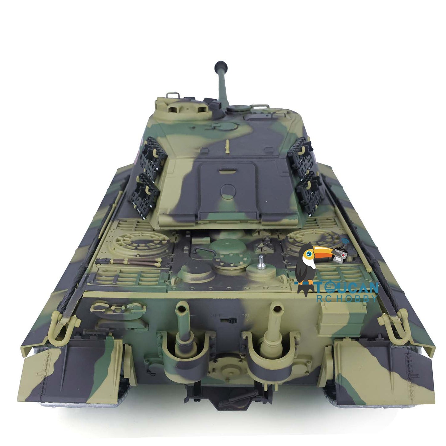 TOUCAN RC HOBBY Henglong 1/16 TK7.0 Promotion King Tiger 3888A RTR RC Tank Barrel Recoil 360 Degrees Turret BB IR Smoke Metal Tracks Sprockets Idlers Wheels Gearbox