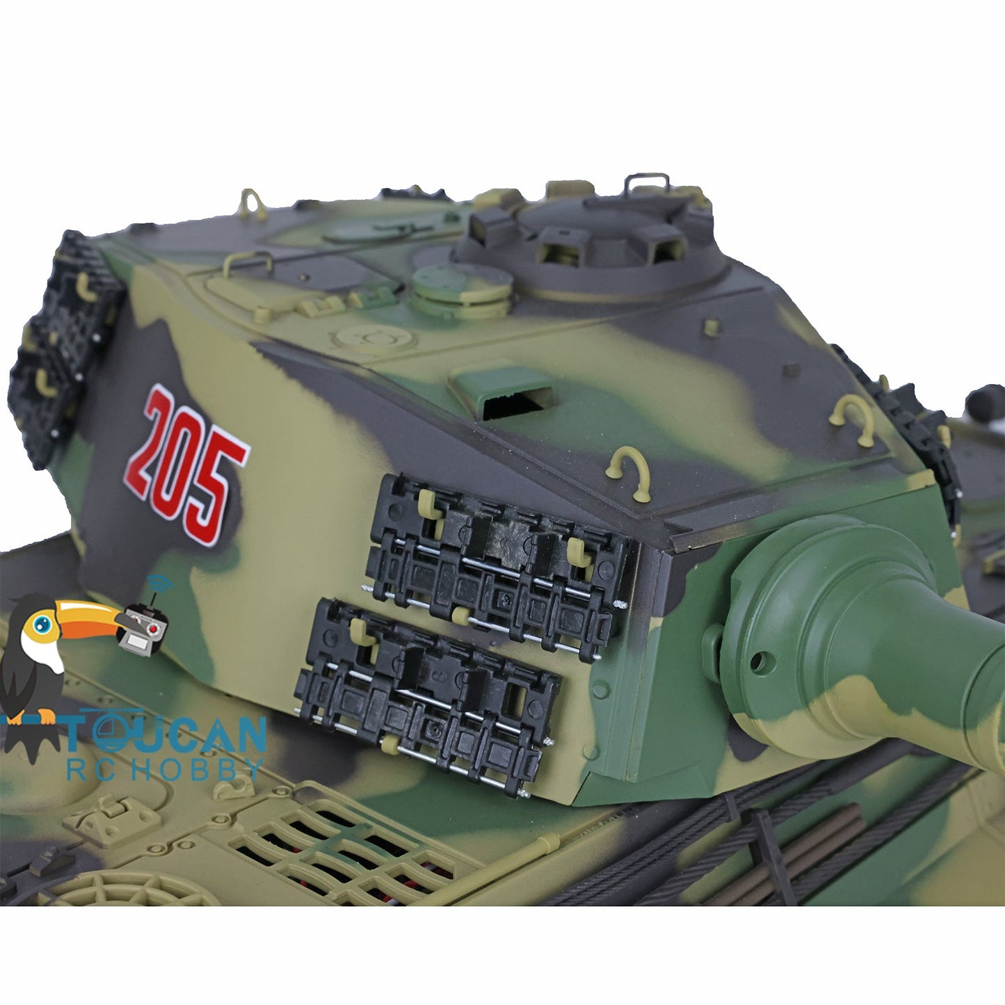 TOUCAN RC HOBBY Henglong 1/16 TK7.0 German King Tiger 3888A German Leopard2A6 3889 RTR RC Tank Barrel Recoil BB IR Smoke Metal Idlers Sprockets Wheels Tracks