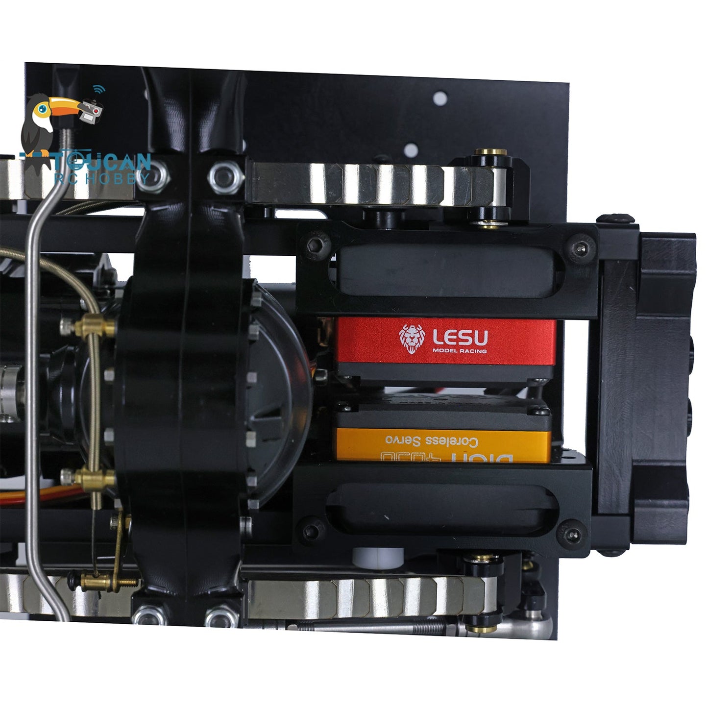 In Stock LESU Metal RC Assembled Heavy-duty Chassis for 1/14 Scale 1851 3363 Tractor Truck 3 Speed Transmission Highline Equipment Rack Truck UpgradeParts