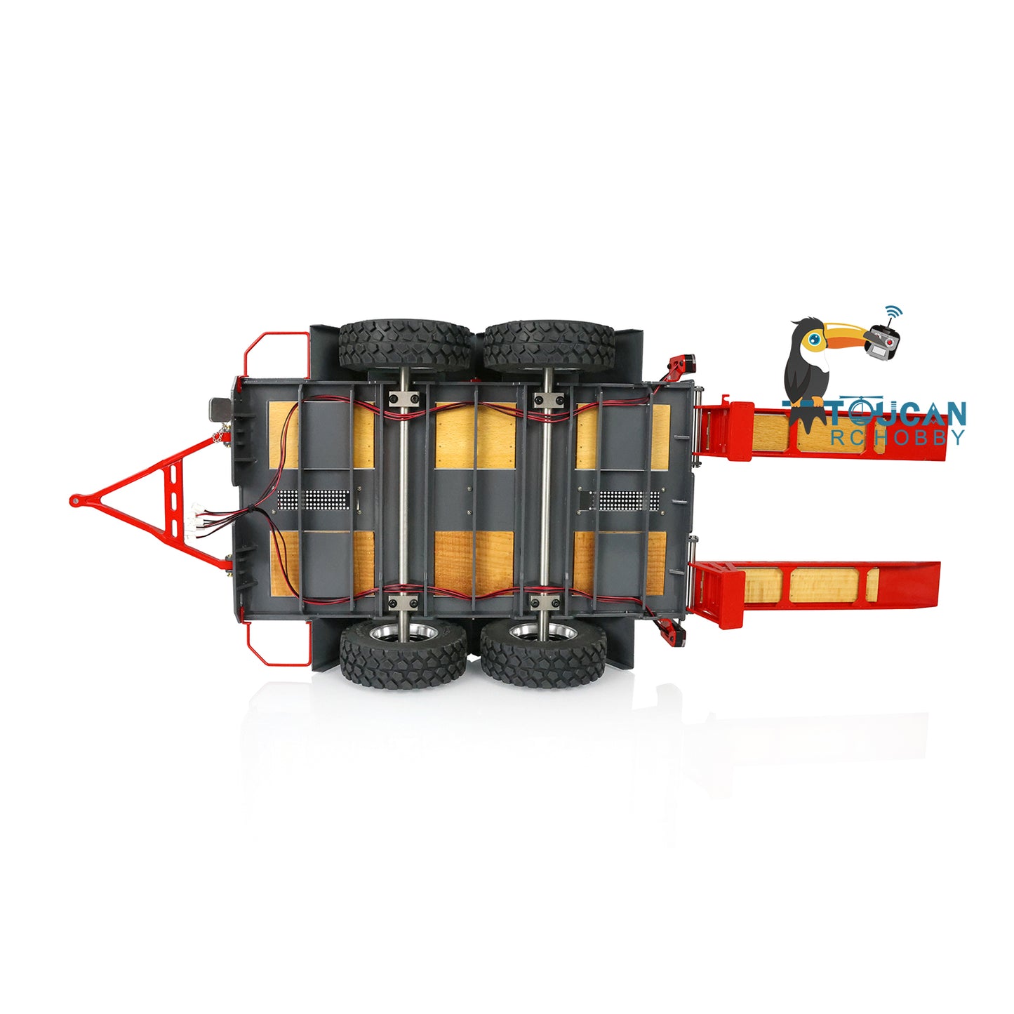 Metal Trailer Plate for 1/14 LESU Aoue-LT5H LT5 Wheeled Tracked Skid-Steer Loader Remote Control Hydraulic Model Car