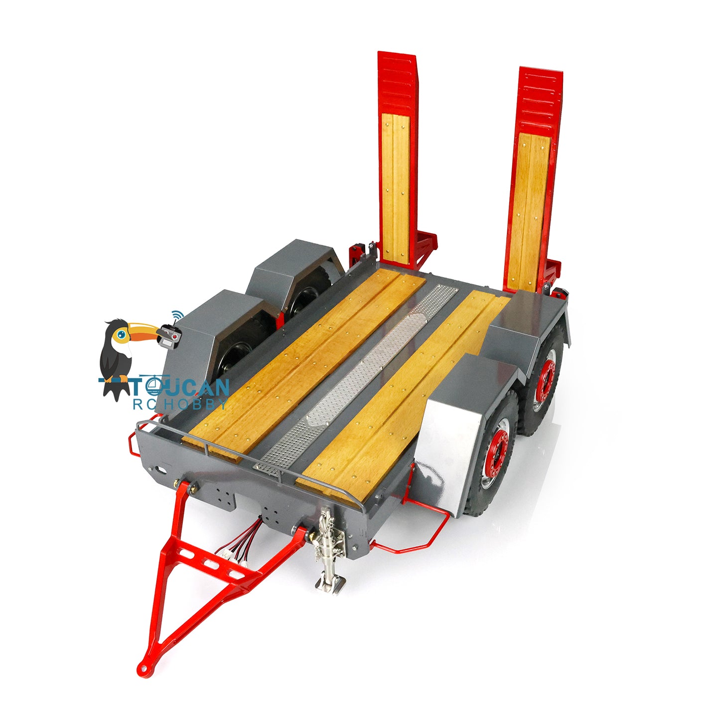Metal Trailer Plate for 1/14 LESU Aoue-LT5H LT5 Wheeled Tracked Skid-Steer Loader Remote Control Hydraulic Model Car