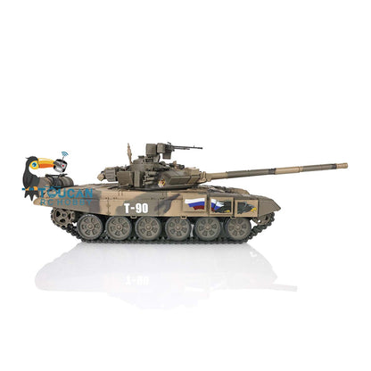 TOUCAN RC HOBBY Henglong TK7.0 1/16 Plastic Russion T90 RTR RC Tank 3938 FPV 360 Degrees Turret BB IR Smoke Sounds Lights Metal Steel Driving Gearbox