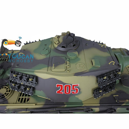 All metal component RC tank with 360 freely rotatable turret
