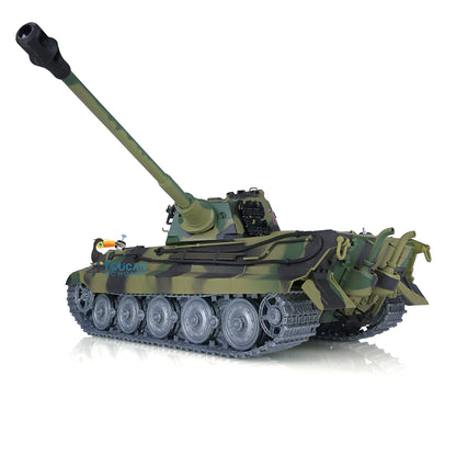 Free Shipping CN Stock Second-hand Henglong 1/16 7.0 Customized King Tiger RC Tank FPV Barrel Recoil 3888A Metal