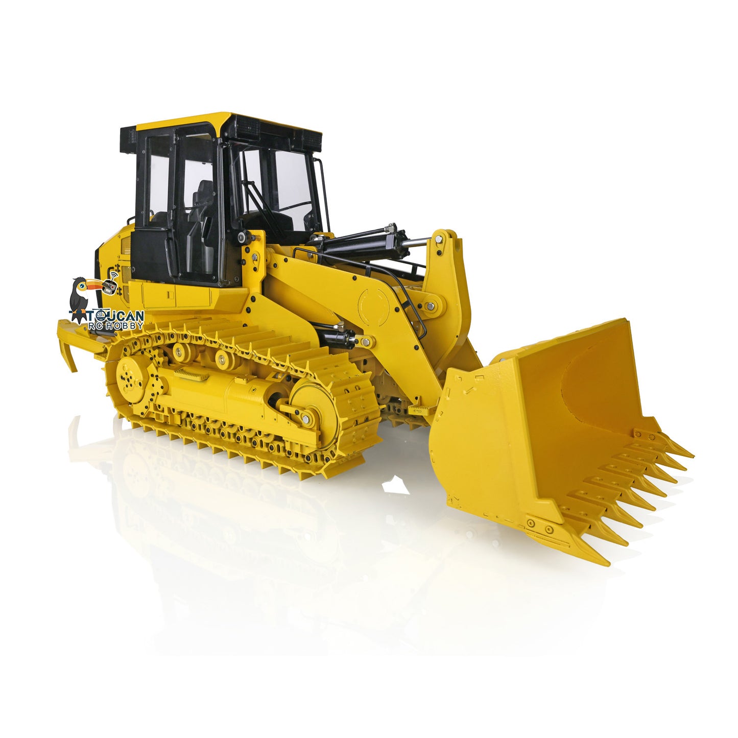 US Stock JDModel 1/14 Metal RC Hydraulic Tracked Loader JDM-188 963D 3CH Valve Pump Construction Car I6S Radio RTR Model Light 201 Sound