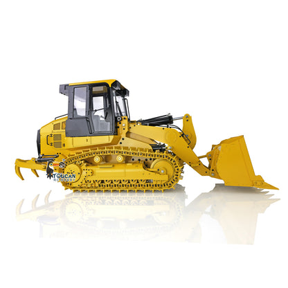 US Stock JDModel 1/14 Metal RC Hydraulic Tracked Loader JDM-188 963D 3CH Valve Pump Construction Car I6S Radio RTR Model Light 201 Sound