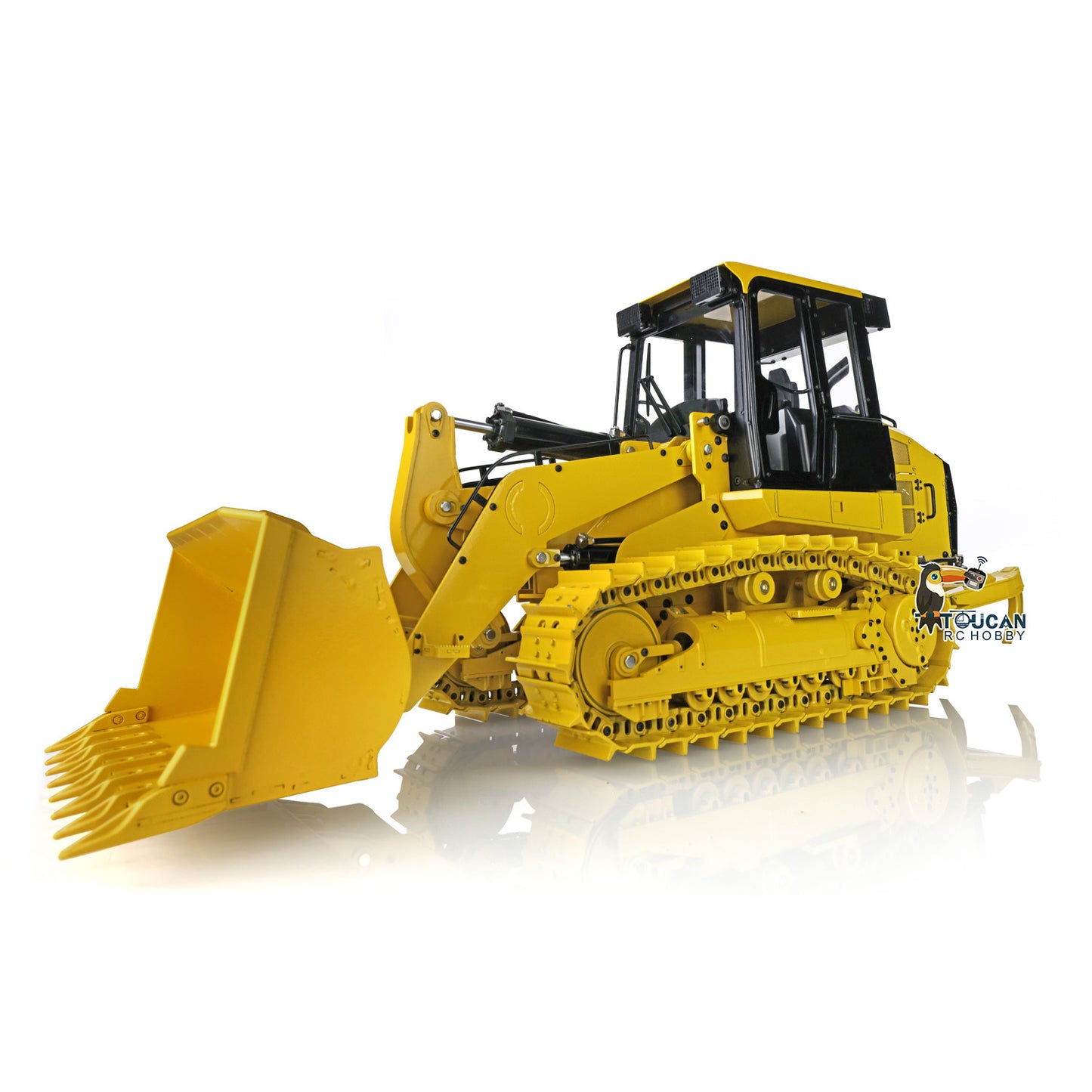 US Stock JDModel 1/14 Metal RC Hydraulic Tracked Loader JDM-188 963D 3CH Valve Pump Construction Car I6S Radio RTR Model Light 201 Sound