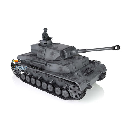 2.4G Henglong 1/16 Scale RC Tank 3859 Plastic German Panzer IV F2 RTR 7.0 Tank w/ Smoking Gearbox BB Shooting Road Wheels Tracks