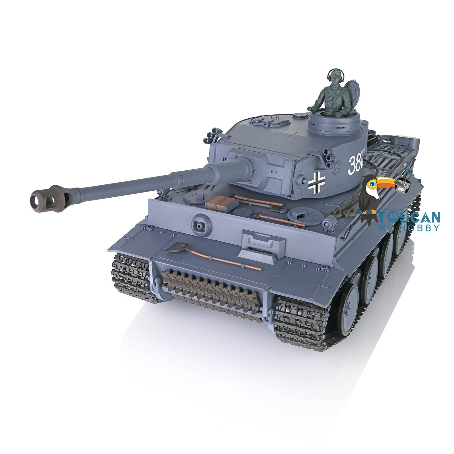 Fast Free Shipping 2.4Ghz Henglong 1/16 Scale 7.0 Plastic Ver German Tiger I RTR RC Tank 3818 Model Smoke BB Unit Infrared Combat