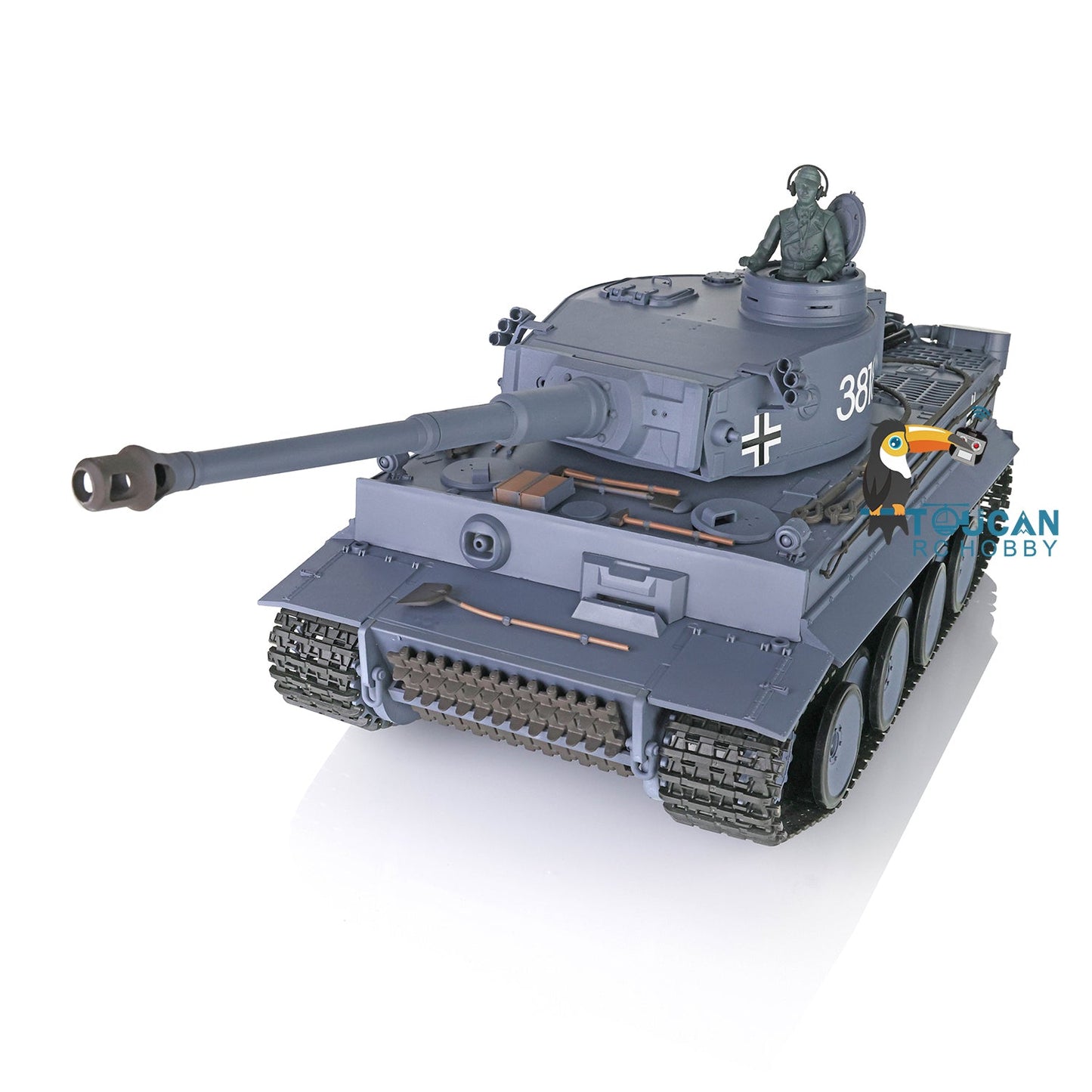 Fast Free Shipping 2.4Ghz Henglong 1/16 Scale 7.0 Plastic Ver German Tiger I RTR RC Tank 3818 Model Smoke BB Unit Infrared Combat