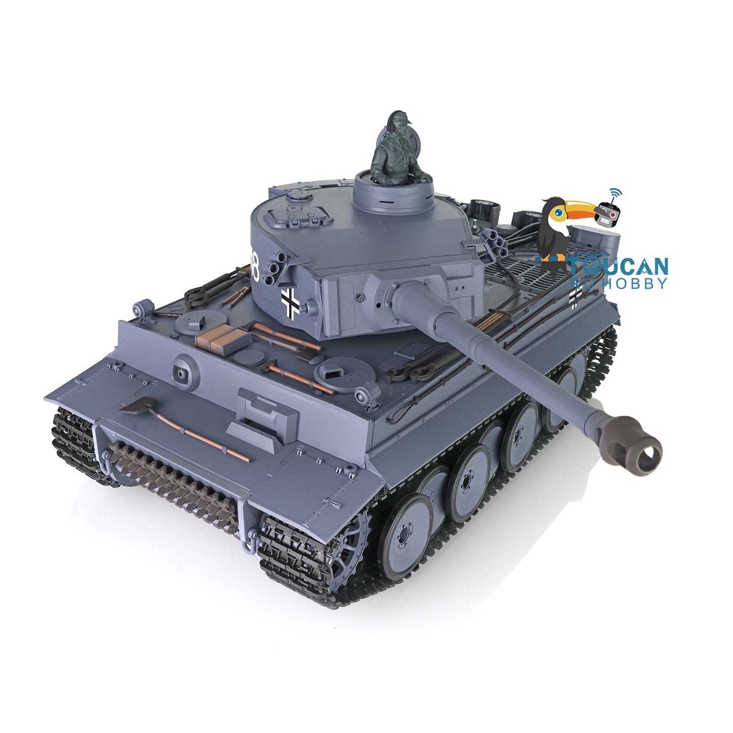 Fast Free Shipping 2.4Ghz Henglong 1/16 Scale 7.0 Plastic Ver German Tiger I RTR RC Tank 3818 Model Smoke BB Unit Infrared Combat