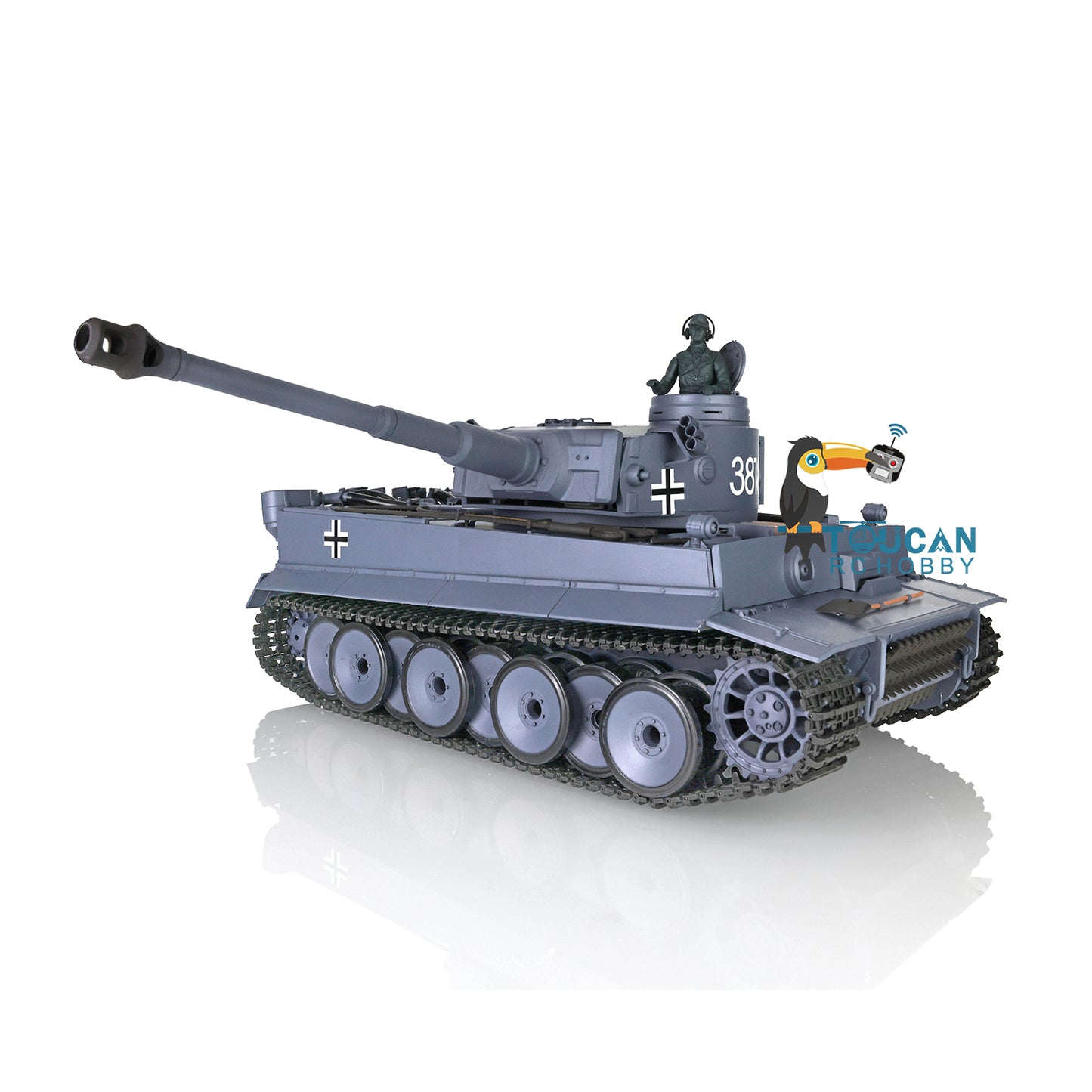 Fast Free Shipping 2.4Ghz Henglong 1/16 Scale 7.0 Plastic Ver German Tiger I RTR RC Tank 3818 Model Smoke BB Unit Infrared Combat