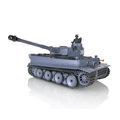 2.4Ghz Henglong 1/16 Plastic German Tiger I Radio Control Tank 3818 7.0 RTR RC Tank BB Shooting Smoking Sound Effect Recoil Barrel