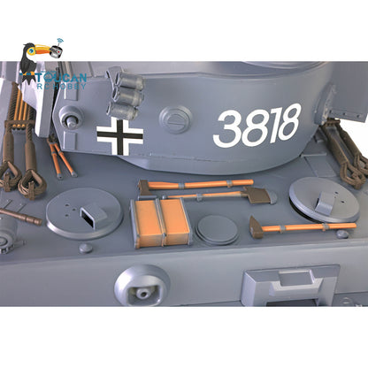 Fast Free Shipping 2.4Ghz Henglong 1/16 Scale 7.0 Plastic Ver German Tiger I RTR RC Tank 3818 Model Smoke BB Unit Infrared Combat