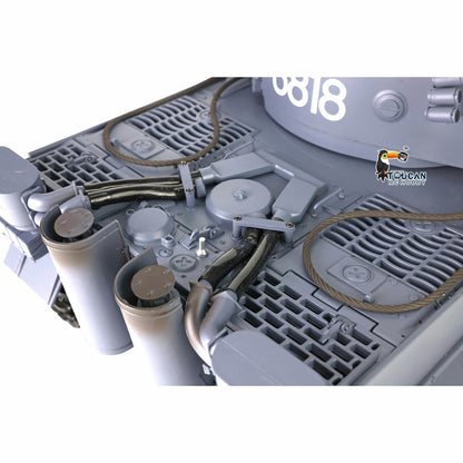 2.4Ghz Henglong 1/16 Plastic German Tiger I Radio Control Tank 3818 7.0 RTR RC Tank BB Shooting Smoking Sound Effect Recoil Barrel