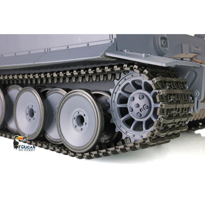 2.4Ghz Henglong 1/16 Plastic German Tiger I Radio Control Tank 3818 7.0 RTR RC Tank BB Shooting Smoking Sound Effect Recoil Barrel
