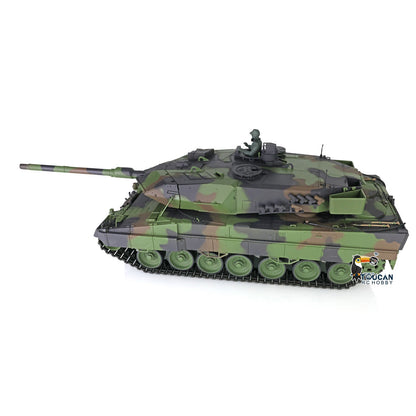 TOUCAN RC HOBBY Henglong 1/16 TK7.0 Plastic RTR RC Tank 3889 German Leopard2A6 with BB Infrared Combat Barrel Recoil 360 Degrees Turret Smoke Steel Gearbox