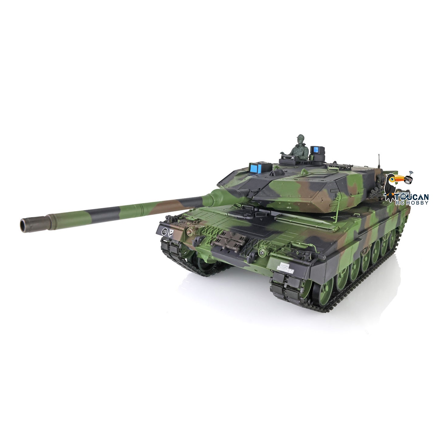 2.4Ghz Remote Control RC Tank Heng Long 1/16 Scale TK7.0 Main Board Leopard2A6 3889 Ready to Run Shooting BBs Turret Rotating
