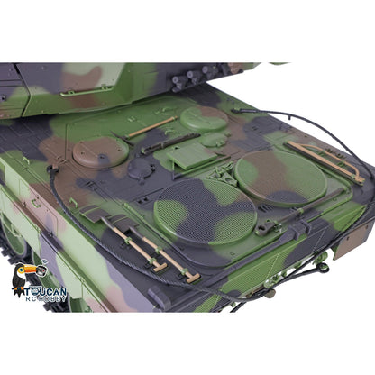 TOUCAN RC HOBBY Henglong 1/16 TK7.0 Plastic German Leopard2A6 RTR RC Tank 3889 with 360 Degrees Turret Barrel Recoil BB Infrared Combat Smoke
