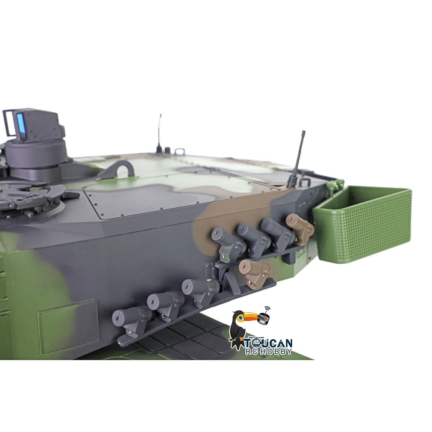 TOUCAN RC HOBBY Henglong 1/16 TK7.0 Plastic German Leopard2A6 RTR RC Tank 3889 with 360 Degrees Turret Barrel Recoil BB Infrared Combat Smoke
