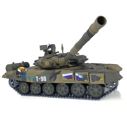 TOUCAN RC HOBBY Henglong 1/16 TK7.0 Promotion Russia T90 RTR RC Tank 3938 with 360 Degrees Turret Red Eyes BB IR Smoke Metal Idlers Sprockets Wheels
