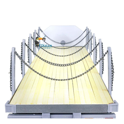 Fast Free Shipping TOUCAN 1/14 2Axle RC Tractor Flatbed Semi Trailer Truck for DIY TAMIYA Model