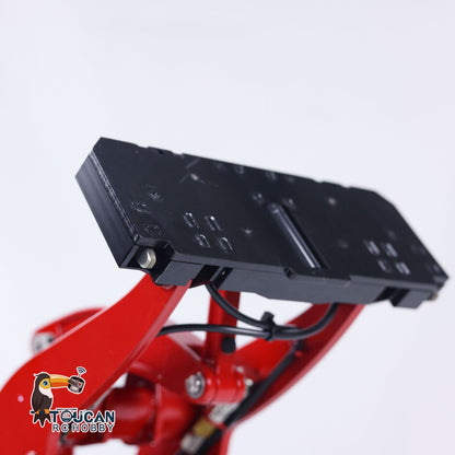 1/14 RC Metal Hydraulic Loader WA480 Electric Construction Heavy Machine Quick Coupler Fork Bucket Light Sound ST8 Radio Battery