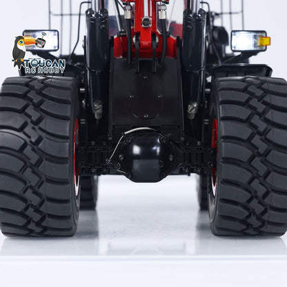 TOUCAN RC HOBBY MTModel WA480 Metal 1/14 RC Wheel Loader 5-way Hydraulic Directional Valve ST8 Radio Controller Light Sound System Quick Coupler LCD Screen for Vehicle Enthusiast