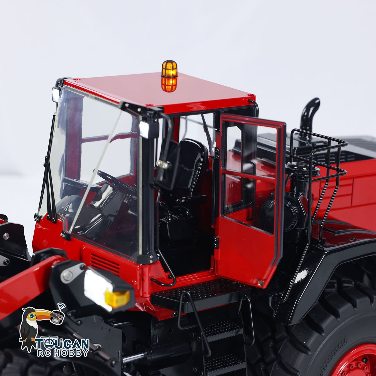 TOUCAN RC HOBBY MTModel WA480 Metal 1/14 RC Wheel Loader 5-way Hydraulic Directional Valve ST8 Radio Controller Light Sound System Quick Coupler LCD Screen for Vehicle Enthusiast