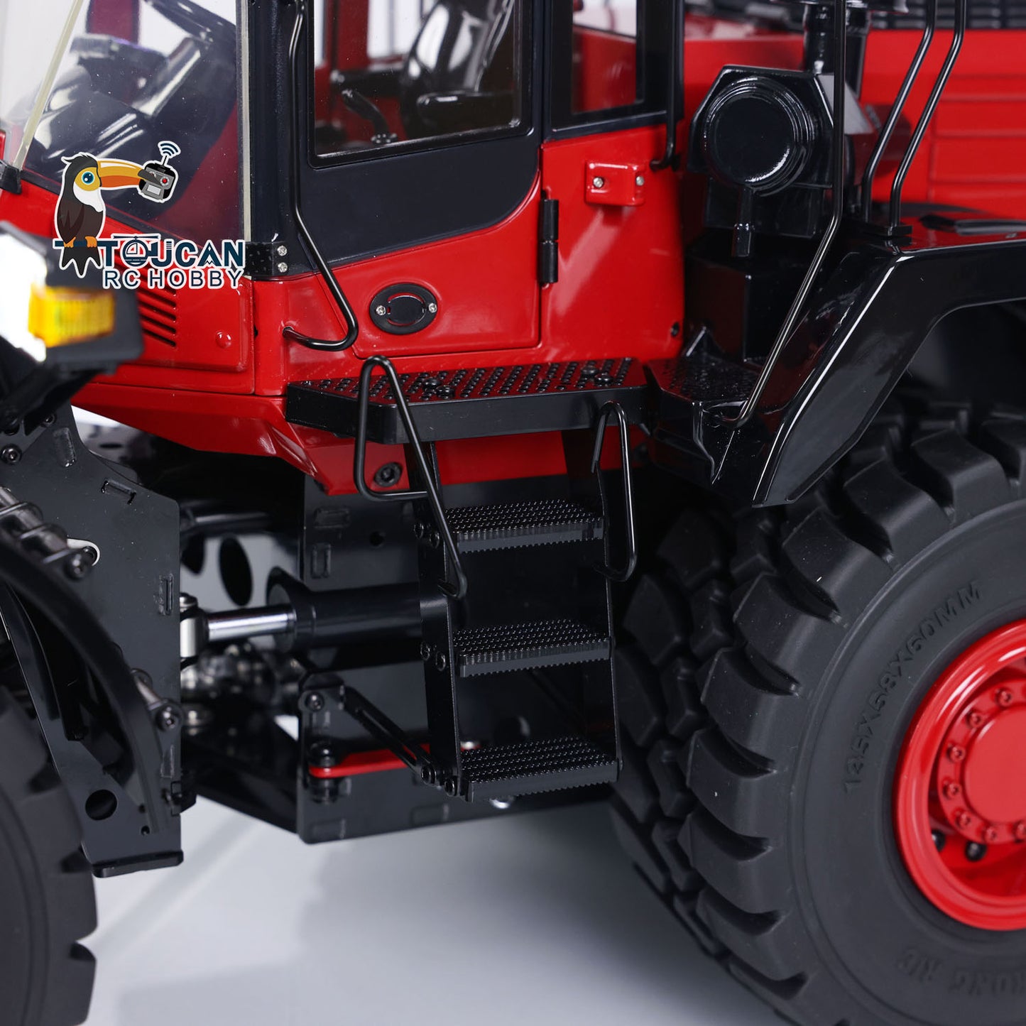 TOUCAN RC HOBBY MTModel WA480 Metal 1/14 RC Wheel Loader 5-way Hydraulic Directional Valve ST8 Radio Controller Light Sound System Quick Coupler LCD Screen for Vehicle Enthusiast