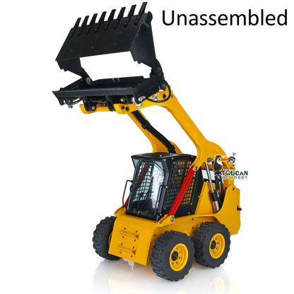 TOUCAN RC HOBBY LESU Aoue-LT5H 1/14 Metal RTR RC Wheeled Skid-Steer Loader A0008 Hydraulic Construction Vehicle Sound Light for Adult