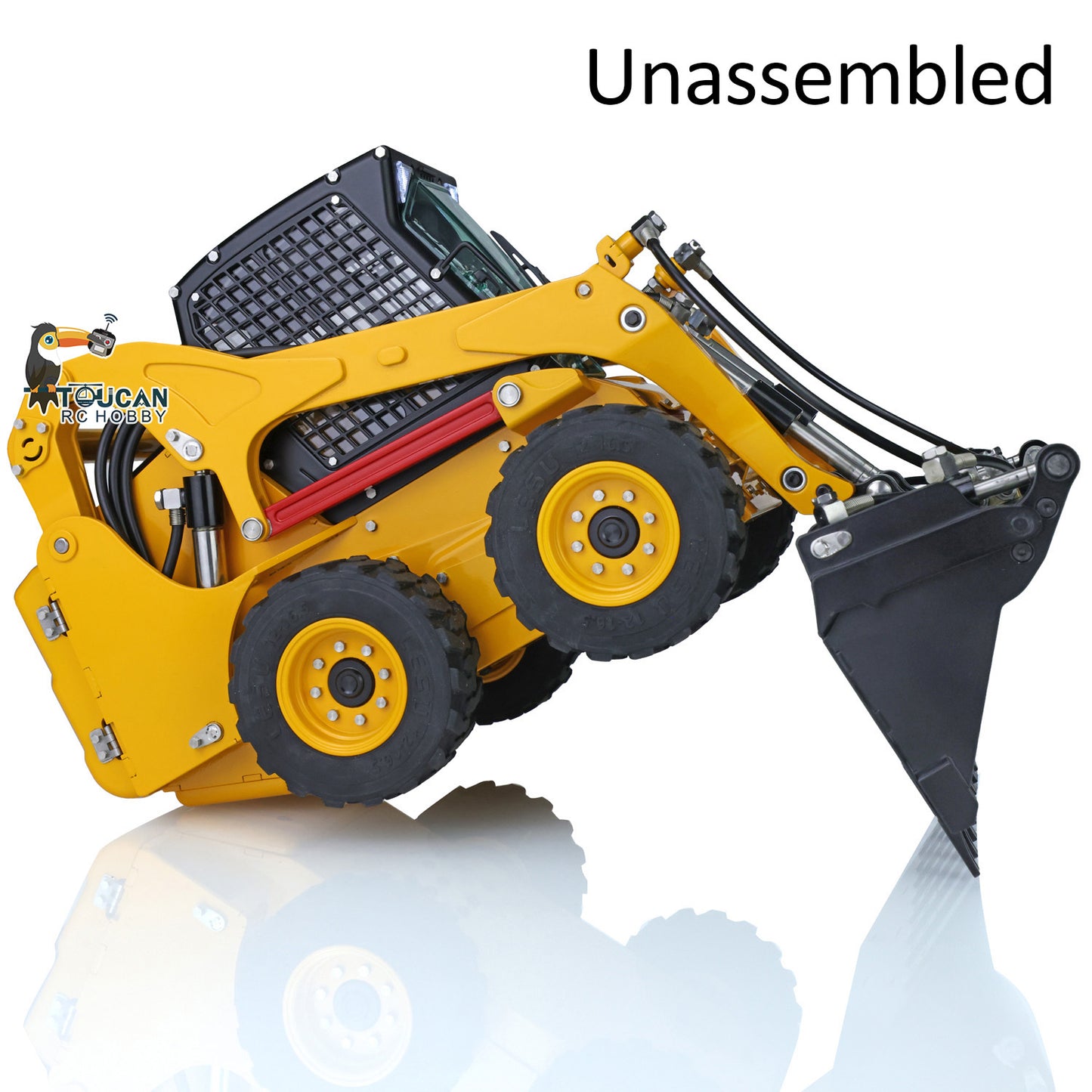 TOUCAN RC HOBBY LESU Aoue-LT5H 1/14 Metal RTR RC Wheeled Skid-Steer Loader A0008 Hydraulic Construction Vehicle Sound Light for Adult