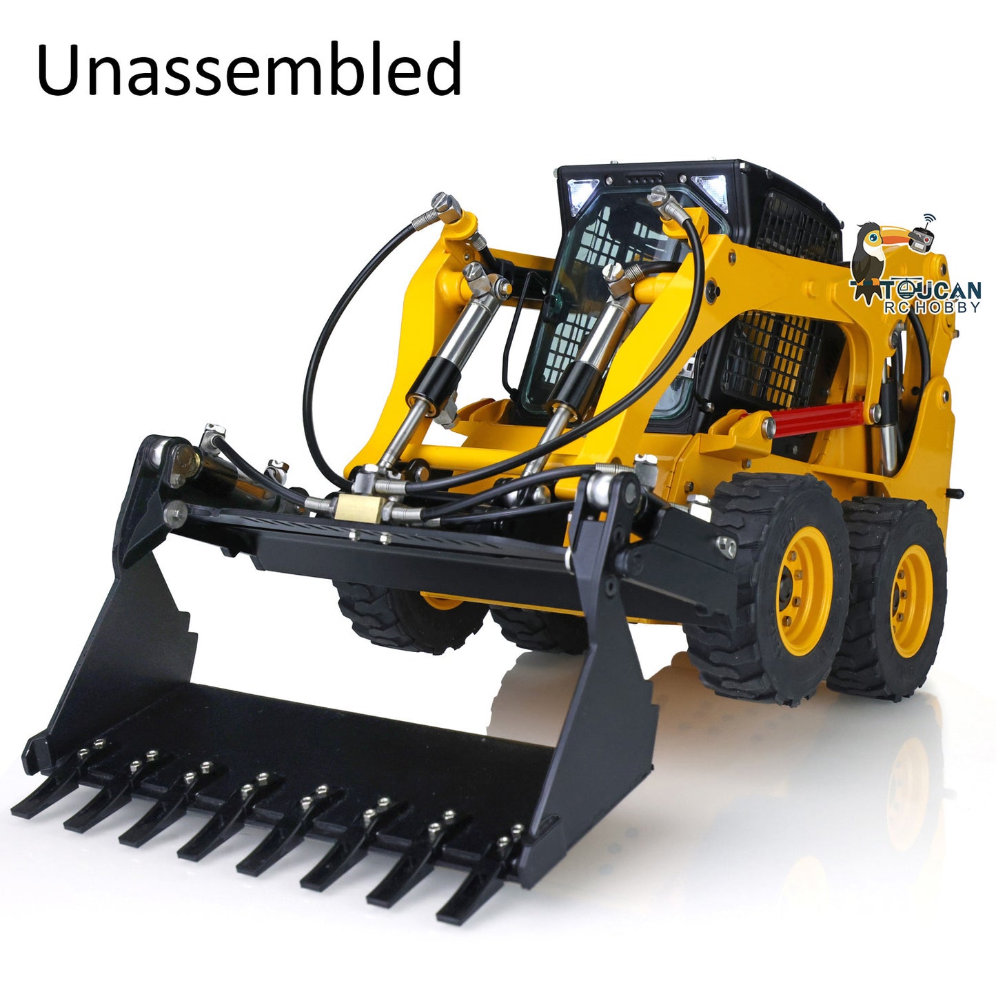 TOUCAN RC HOBBY LESU Aoue-LT5H 1/14 Metal RTR RC Wheeled Skid-Steer Loader A0008 Hydraulic Construction Vehicle Sound Light for Adult