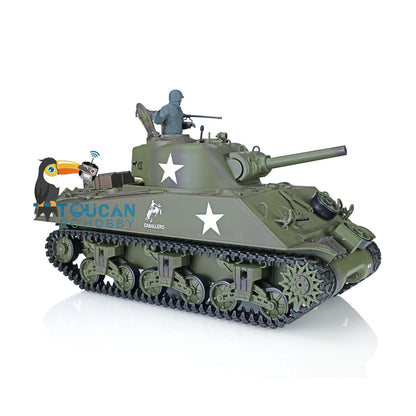 TOUCAN RC HOBBY Henglong 1/16 2.4G TK7.0 Plastic USA M4A3 Sherman 3898 RTR RC Tank 360 Degrees Turret Infrared Combat BB Smoke Metal Barrel