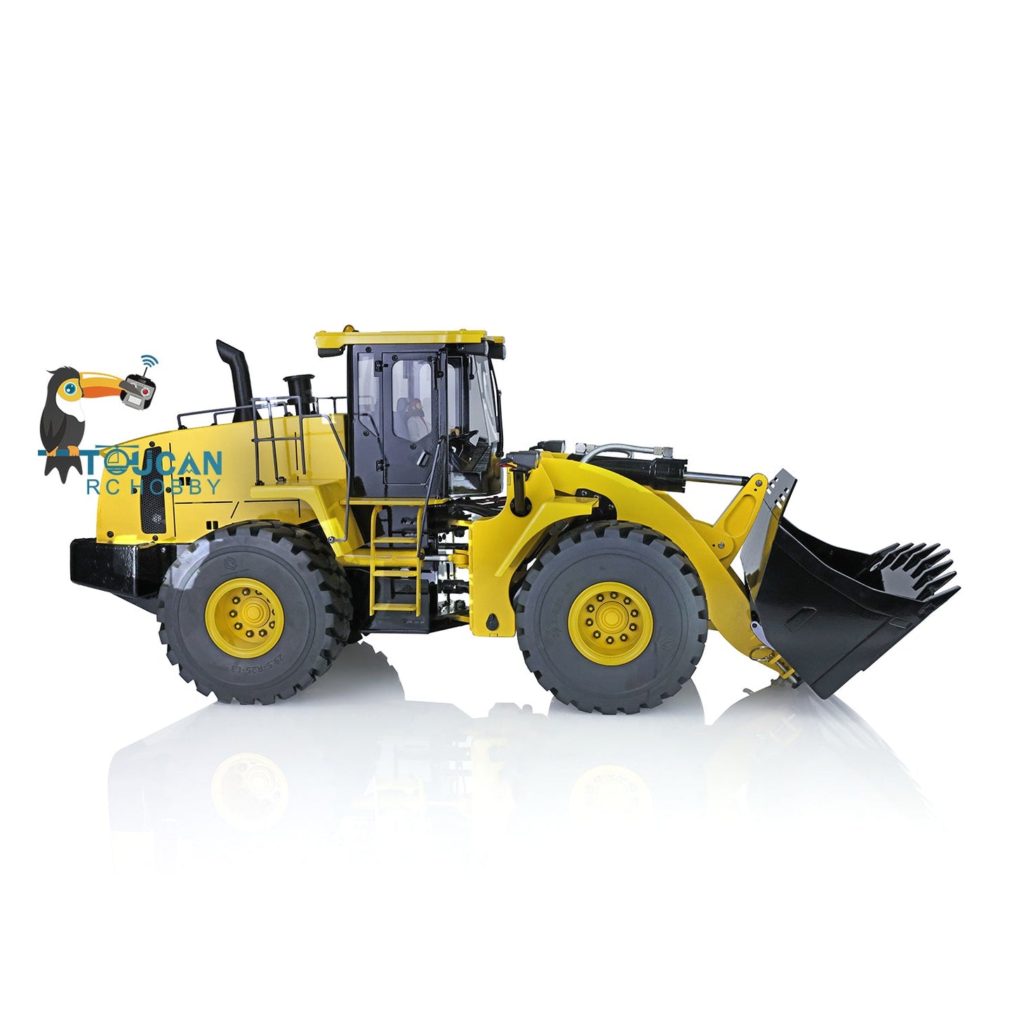 Fast Free Shipping XDRC 1/14 Scale Metal WA470 RC Hydraulic Loader 980L Ready to Run Earth Mover W/ Lights Sound Battery