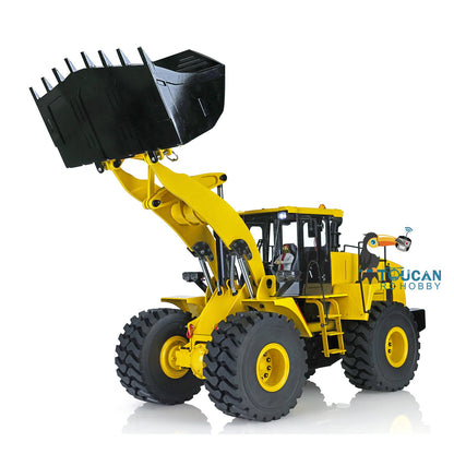 Fast Free Shipping XDRC 1/14 Scale Metal WA470 RC Hydraulic Loader 980L Ready to Run Earth Mover W/ Lights Sound Battery